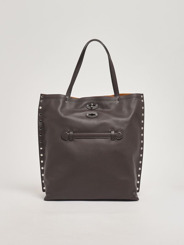 1. Damentasche A Spasso Saeta M aus Leder Brown Marengo Zanellato 0687901910000 m