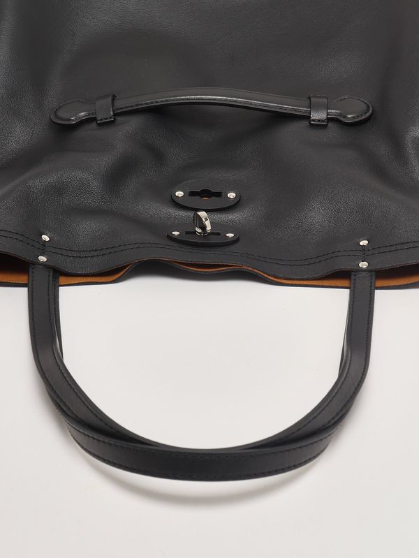 5. Damentasche A Spasso Saeta M aus Leder Schwarz Zanellato 0687901910000 m