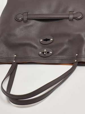 5. Borsa donna A Spasso Saeta M in pelle Brown Marengo