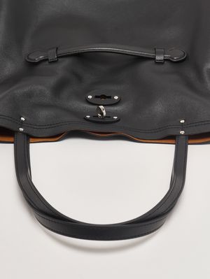 5. Damentasche A Spasso Saeta M aus Leder Schwarz