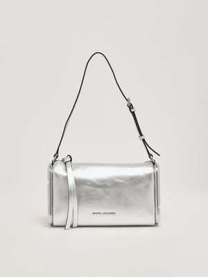 1. Juliette shoulder bag in metallic laminated leather Silver