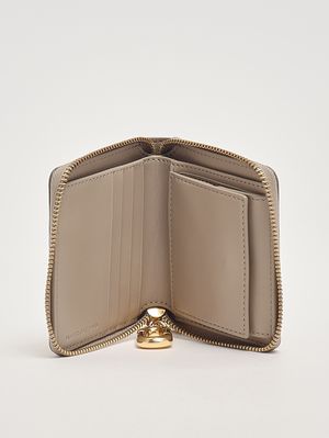 3. Scene Slim Damen-Geldbörse aus Leder Light Slate