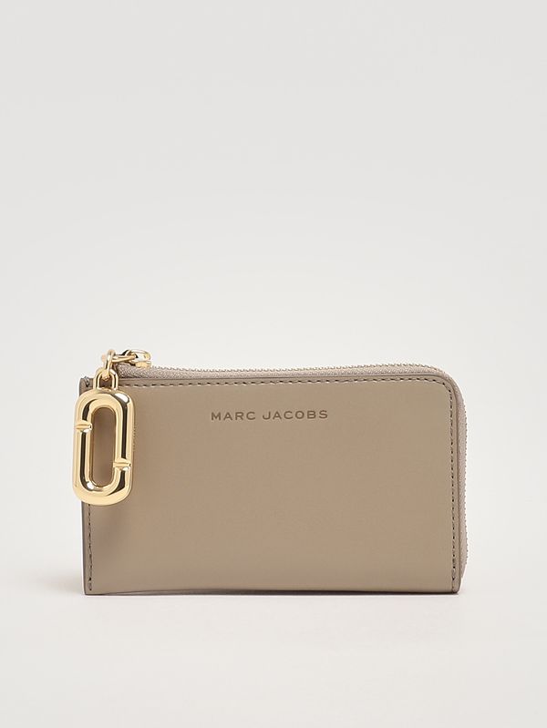 Scene Top-Zip-Geldbörse für Damen aus Leder Light Slate Marc Jacobs