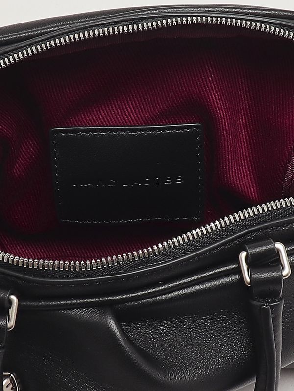 4. The Micro Bauletto Leather Mini Bag with Draped Detail Black Marc Jacobs 2s6hcr070s01