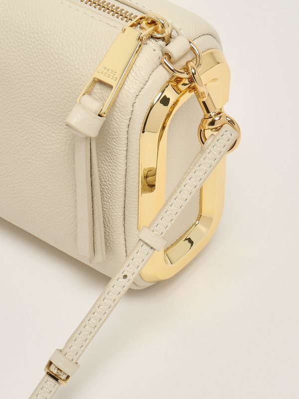 5. Women's The Snapshot Shoulder leather bag Cloud White Marc Jacobs 2s6hsh024h01