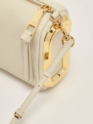 5. Women's The Snapshot Shoulder leather bag Cloud White