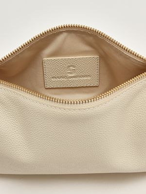 4. Women's The Snapshot Shoulder leather bag Cloud White
