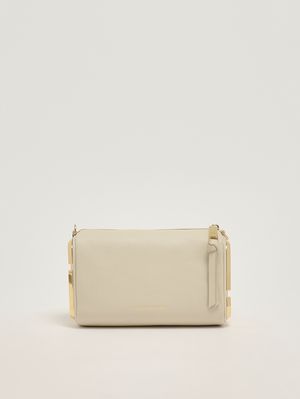 1. Women's The Snapshot Shoulder leather bag Cloud White