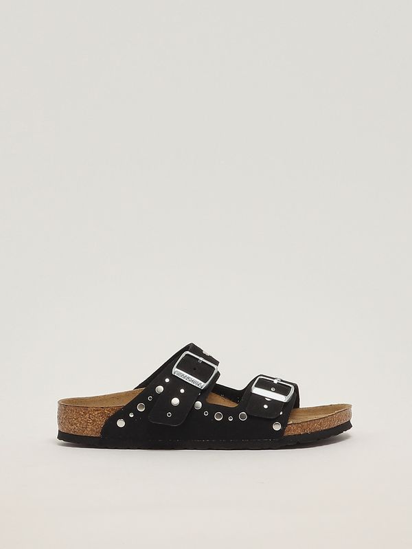 1. Sandalo bambina Arizona Rivet in simil suede Nero Birkenstock 1031646