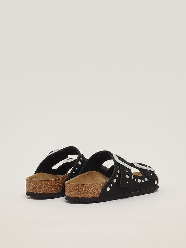 3. Sandalo bambina Arizona Rivet in simil suede Nero Birkenstock 1031646