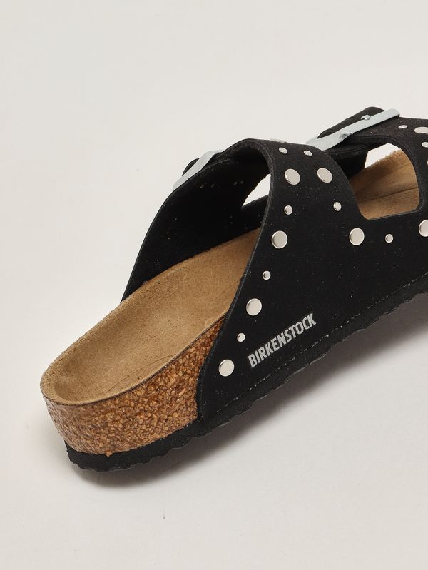 5. Sandalo bambina Arizona Rivet in simil suede Nero Birkenstock 1031646