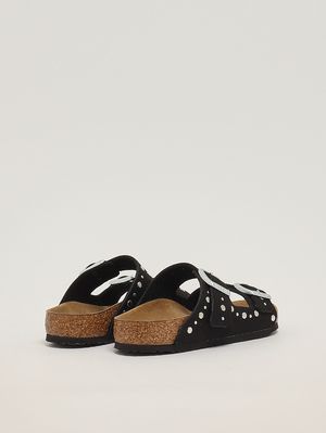 3. Sandalo bambina Arizona Rivet in simil suede Nero
