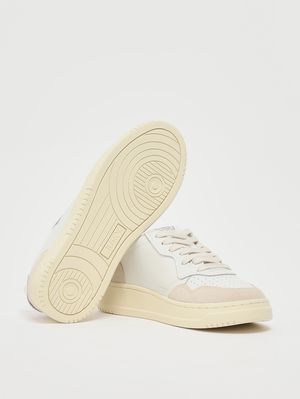 4. Baskets Medalist Low avec détails en daim et bout perforé Blanc