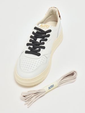 5. Baskets Medalist Low avec détails animaliers White-Leopard