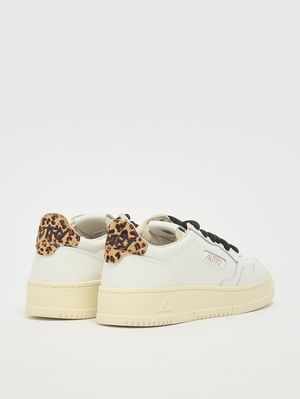 3. Baskets Medalist Low avec détails animaliers White-Leopard