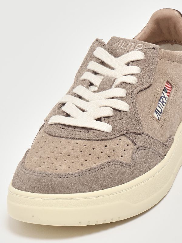 5. Herren-Sneaker Medalist Low aus Wildleder Tricolor-Taupe Autry aulmts41