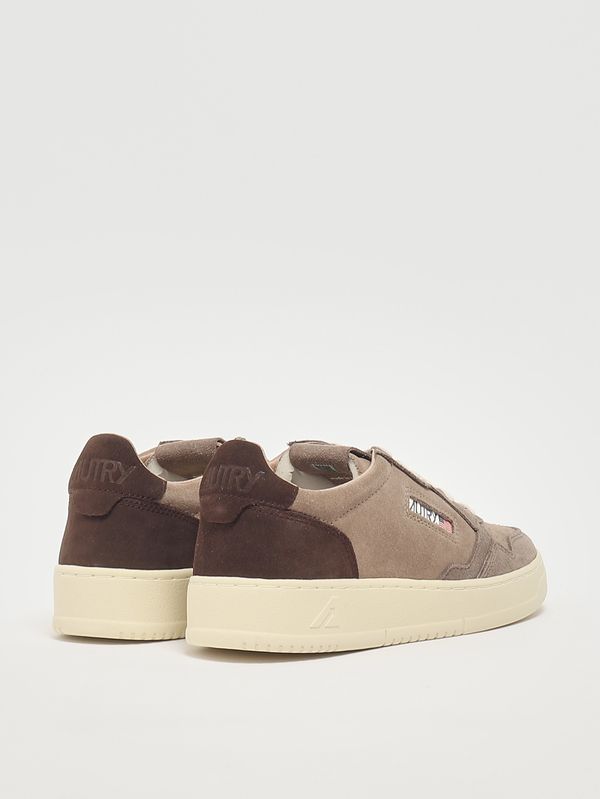 3. Herren-Sneaker Medalist Low aus Wildleder Tricolor-Taupe Autry aulmts41