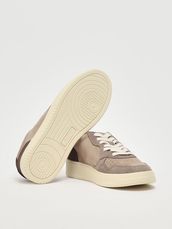 4. Herren-Sneaker Medalist Low aus Wildleder Tricolor-Taupe Autry aulmts41