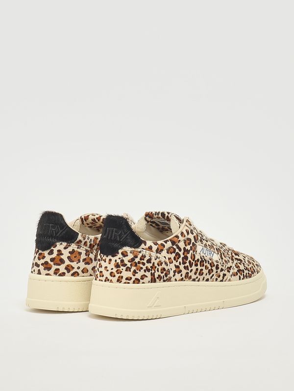 3. Medalist Low Damen-Sneaker aus Leder Leopard-Black Autry aulwja04