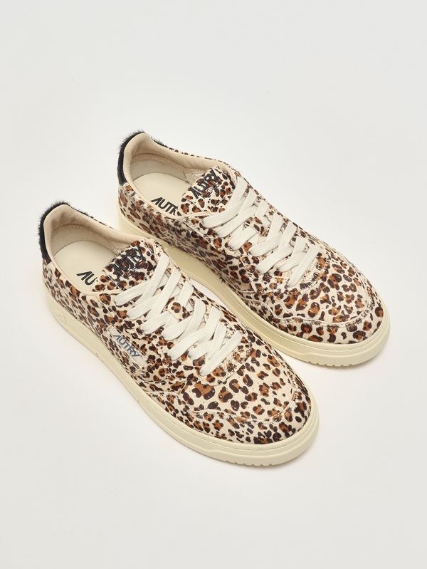 2. Medalist Low Damen-Sneaker aus Leder Leopard-Black Autry aulwja04
