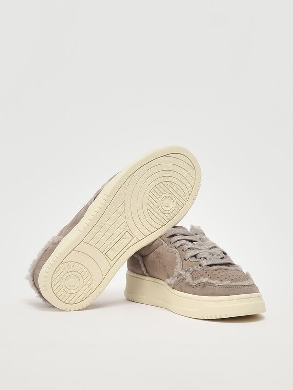4. Medalist Low Damen-Sneaker aus Leder Taupe Autry aulwgx02