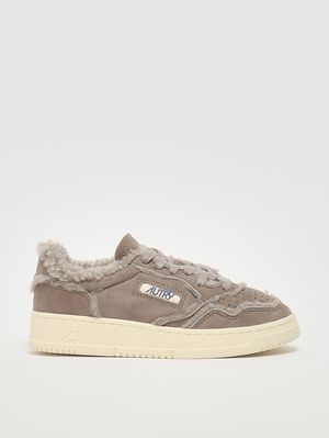 1. Medalist Low Damen-Sneaker aus Leder Taupe