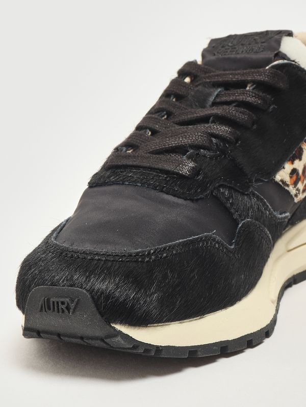 5. Sneakers donna Reelwind Low in pelle e nylon Black-Leo Autry wwlwoi01