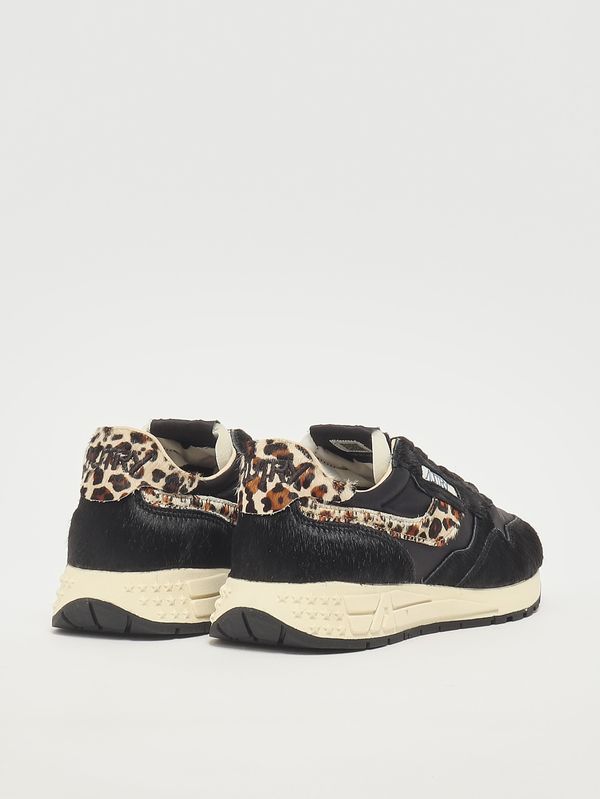 3. Sneakers donna Reelwind Low in pelle e nylon Black-Leo Autry wwlwoi01