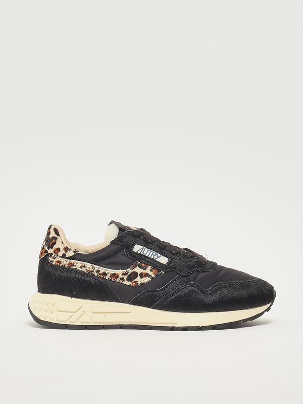1. Sneakers donna Reelwind Low in pelle e nylon Black-Leo Autry wwlwoi01