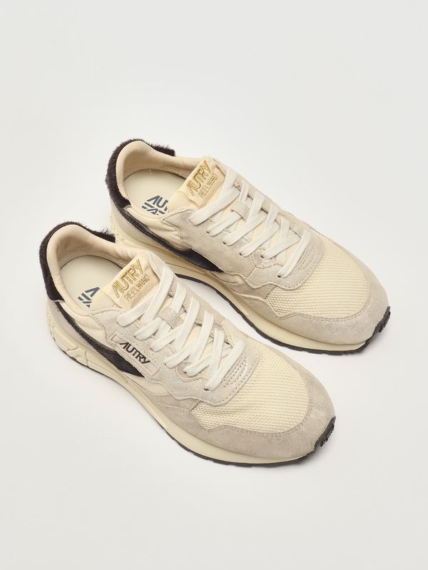 2. Reelwind Low Damen-Sneaker aus Nylon und Wildleder Platinum-Rutabaga-Brown Autry wwlwyo01