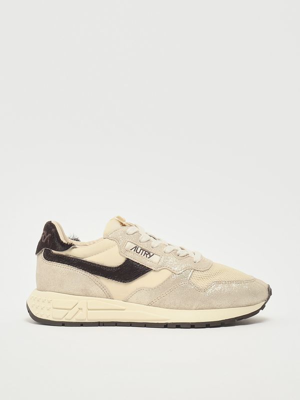 1. Reelwind Low Damen-Sneaker aus Nylon und Wildleder Platinum-Rutabaga-Brown Autry wwlwyo01