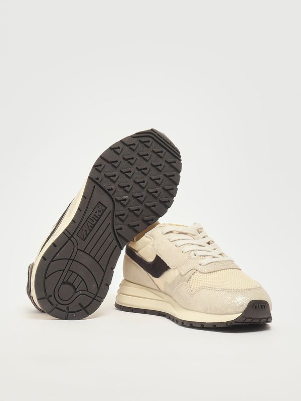 4. Reelwind Low Damen-Sneaker aus Nylon und Wildleder Platinum-Rutabaga-Brown Autry wwlwyo01