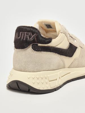 5. Reelwind Low Damen-Sneaker aus Nylon und Wildleder Platinum-Rutabaga-Brown