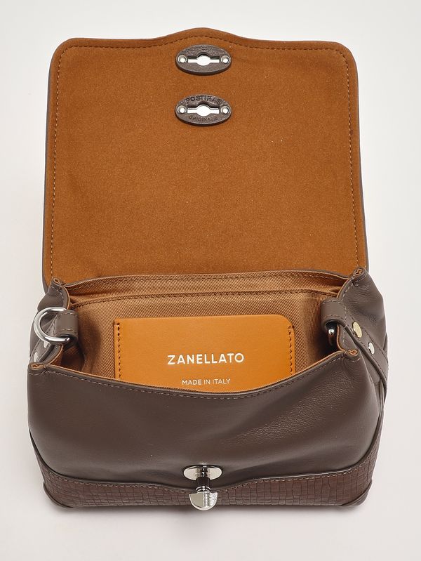 4. Postina Cestaia Baby bag in woven leather Grey Ostia Antica Zanellato 0709602330000 b