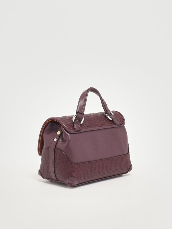 2. Postina Cestaia Baby bag in woven leather Red Chianti Zanellato 0709602330000 b