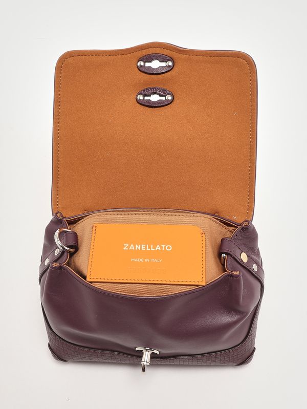 4. Postina Cestaia Baby bag in woven leather Red Chianti Zanellato 0709602330000 b