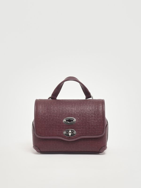 1. Postina Cestaia Baby bag in woven leather Red Chianti Zanellato 0709602330000 b