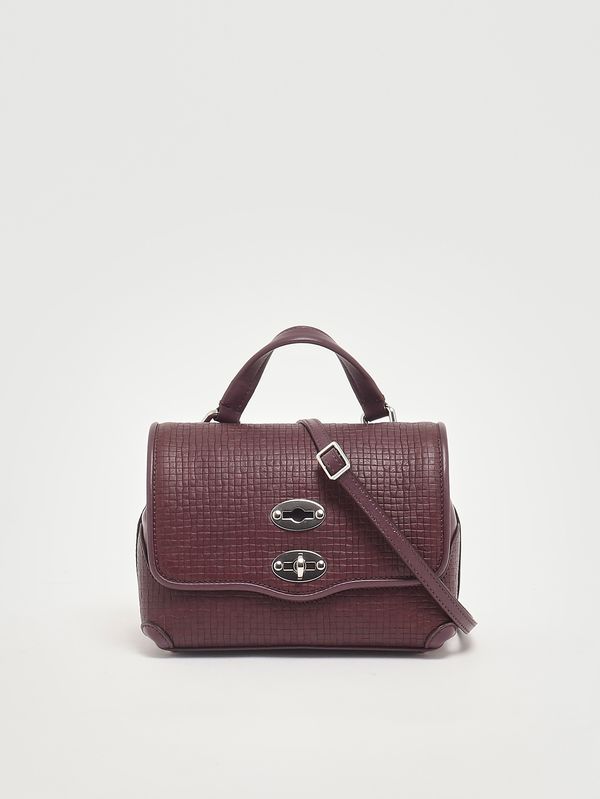 3. Postina Cestaia Baby bag in woven leather Red Chianti Zanellato 0709602330000 b