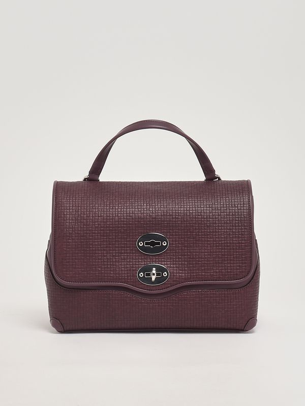 Sac femme Postina Cestaia S en cuir tressé Red Chianti Zanellato
