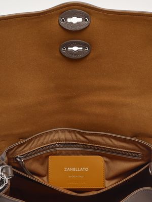 4. Borsa donna Postina Cestaia S in pelle intrecciata Grey Ostia Antica