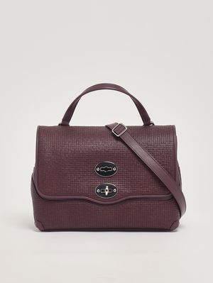 3. Damenhandtasche Postina Cestaia S aus geflochtenem Leder Red Chianti