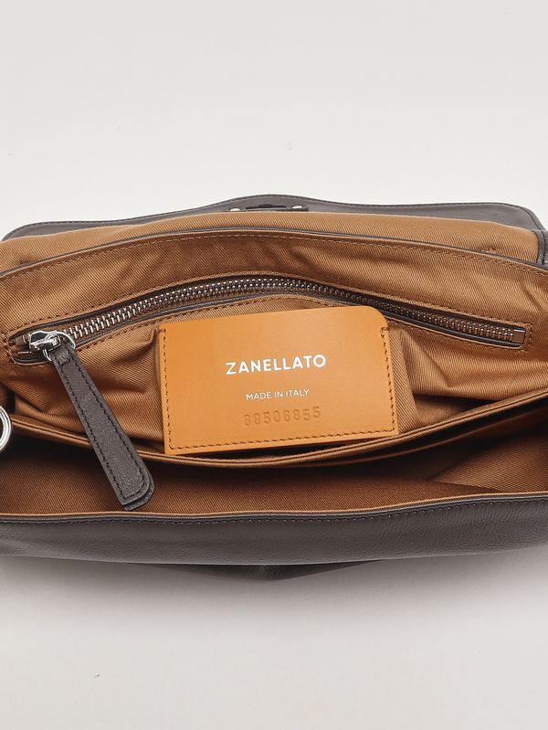 4. Damenhandtasche Postina Saeta S aus Leder Brown Marengo Zanellato 0680101910000 s