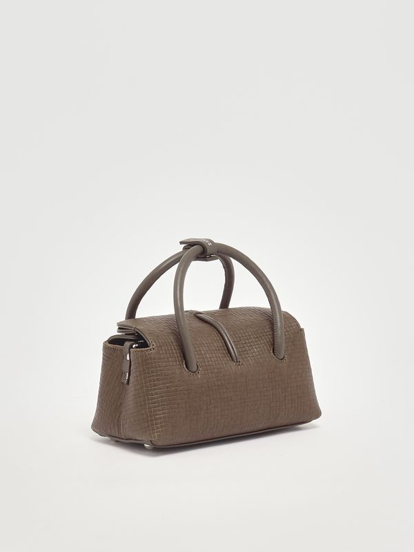 2. Dotta Cestaia Baby bag in woven leather Grey Ostia Antica Zanellato 0687502330000 b