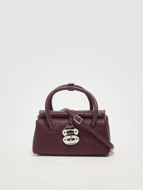 3. Dotta Cestaia Baby bag in woven leather Red Chianti Zanellato 0687502330000 b