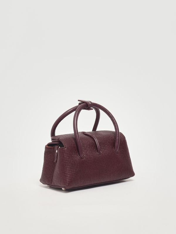 2. Dotta Cestaia Baby bag in woven leather Red Chianti Zanellato 0687502330000 b