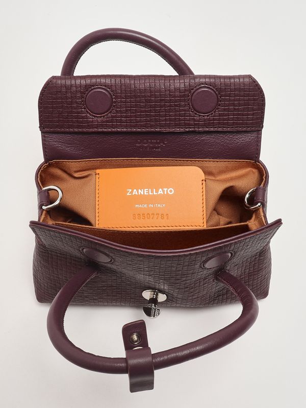 4. Dotta Cestaia Baby bag in woven leather Red Chianti Zanellato 0687502330000 b