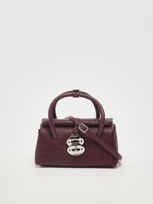 3. Dotta Cestaia Baby bag in woven leather Red Chianti