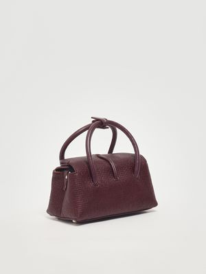 2. Dotta Cestaia Baby bag in woven leather Red Chianti