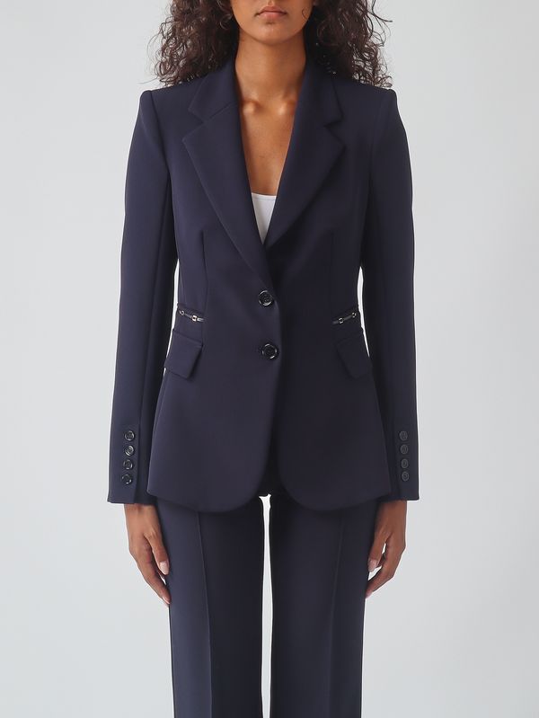 Elisabetta Franchi テーラードジャケット ネイビー 38 Elisabetta