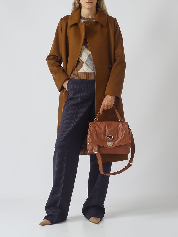 Max Mara Studio Bcollag women's virgin wool coat - Caramel